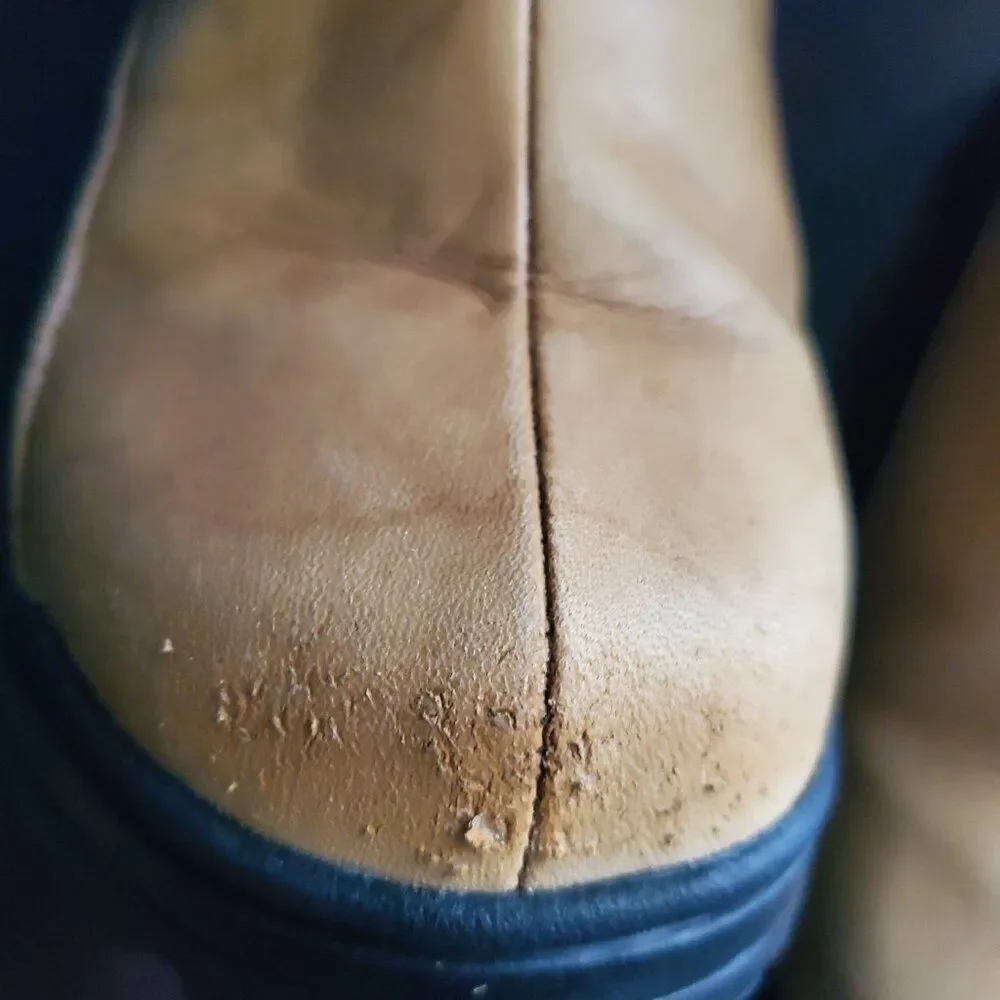 Vintage Leather & Sheep Skin Ugg Zip-up & Slip-in Boots w/Non-Slip soles  6